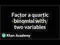 Factoring Quartic Binomials with Common Factors