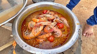 Bade Bade Prawns Ka Desi Cooking
