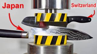 HYDRAULIC PRESS TESTING KNIVES