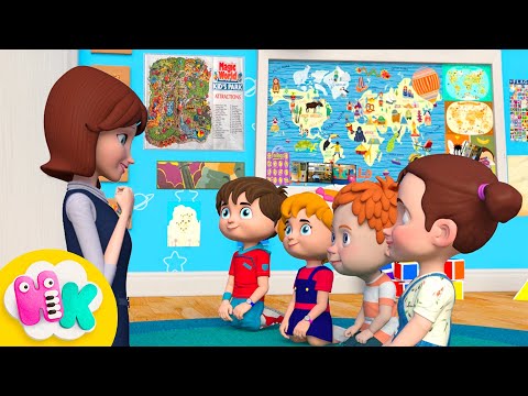 O que se esconde em minhas costas? | Partes do corpo humano | Música Infantil | HeyKids em Português