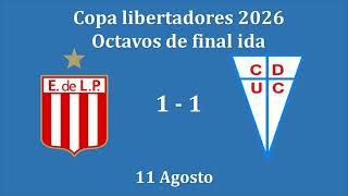 Copa libertadores 2026 Octavos de final ida Estudiantes de la Plata vs U Católica(gol de U Católica)
