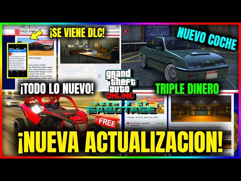 NUEVA ACTUALIZACION GTA5 Online! NUEVO DLC CONFIRMADO, COCHE, TRIPLE DINERO, DESCUENTOS y MÁS!