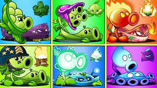 Random 6 Team PEA & VINE & MINT Battlez - Who Will Win? - PvZ 2 Team Plant vs Team Plant