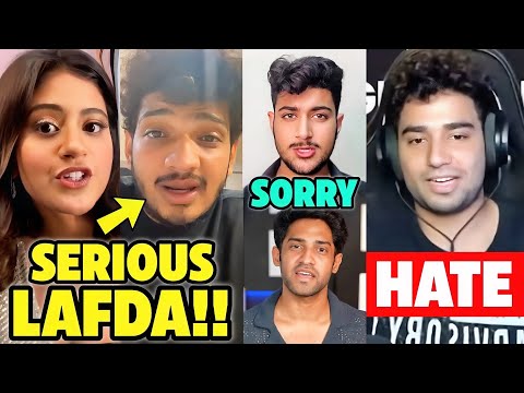 Anjali Arora vs Munawar Faruqui HUGE LAFDA!!😱😡| Samay Raina, Sayed Azan Reply, Thugesh, Sourav Joshi