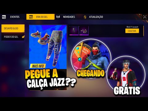 CORRE!! CALÇA JAZZ CLÁSSICO EVENTO, ITENS JKT48 GRÁTIS E LÂMINA DE FERRO - NOVIDADES FREE FIRE