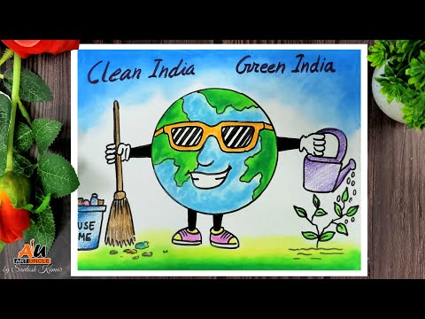Swachh Bharat Abhiyan Drawing Easy Steps / Clean India Poster Drawing Easy  Steps #SwachhBharatAbhiyanDrawing #CleanIndiaPosterDrawing #Drawing #Art  #PremNathShuklaDrawing | Swachh Bharat Abhiyan Drawing Easy Steps / Clean  India Poster Drawing Easy Steps #