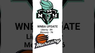 wnba update:july 26, 2025 new york liberty-89 Vs phoenex mercury-76 #wnba #liberty #mercury