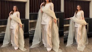 Farshi Shalwar Designing Tutorial ✨️ Model Inspired Dress Cutting And Stitching ✨️