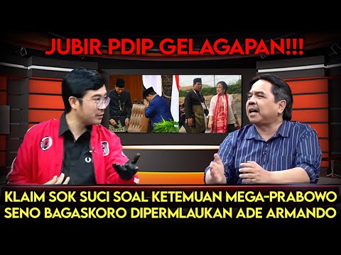 Jubir PDIP Kelojotan❗️Ngotot Sok Suci Soal Ketemuan Megawati-Prabowo, Seno Dipermalukan Ade Armando