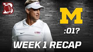 Week 1 Rundown: Michigan's One Second Scandal, Lane Kiffin's Massive Debut 📱
