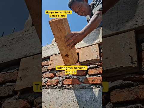 cara tukang pasang balok nok #tricks #construction
