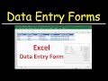 Excel Data Entry Form Functions