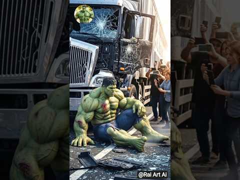 all avengers injured in truck crashยฒ ๐ญ๐ | #hulk #youtubeshorts #ytshorts #trending #shorts #marvel