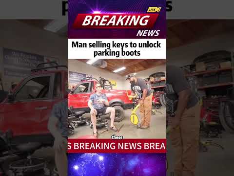 Man selling keys to unlock parking boots #news #shorts
