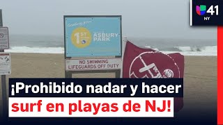 Riesgos en la costa de Jersey ante efectos del huracán Erin: “No vayan a nadar ni a hacer surfing”
