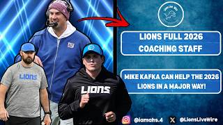 What Mike Kafka Joining Lions Means For The 2026 Season (Lions Coaching Staff Breakdown)