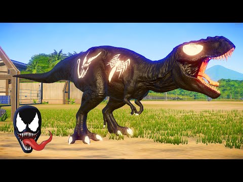 DINOSSAURO REX do VENOM | Jurassic World Evolution 🌎 Jogo de Dinossauro