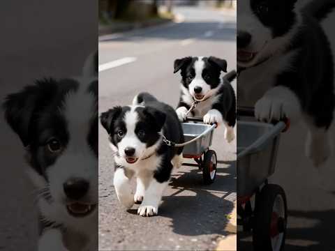 Two Little Puppies’ Survival Story #shorts