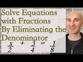 Eliminating Fractions in Equation Solving