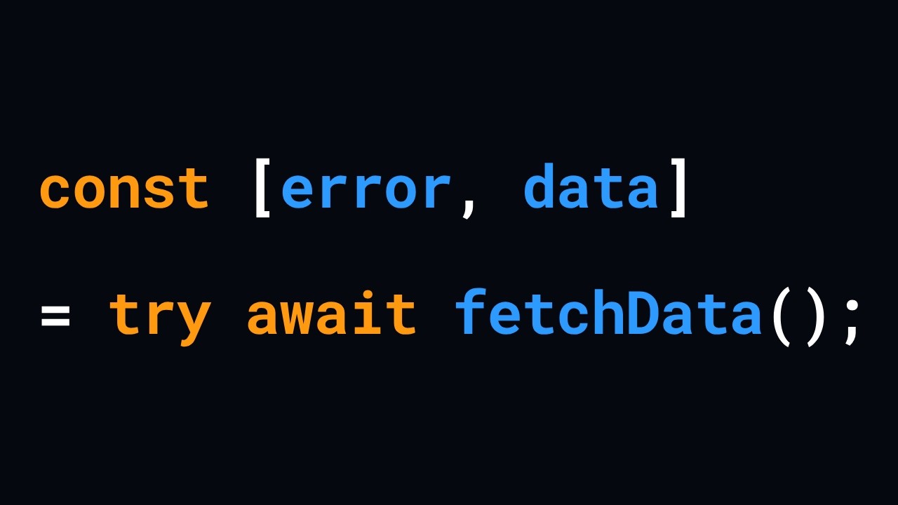 Try/Catch Alternative - Simpler Error Handling ⚠️  in JavaScrpt video thumbnail