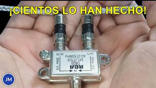 Cientos de miles la han hecho: Convierte tu Splitter en una potente antena de TV