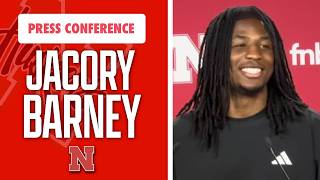 Nebraska Football WR Jacory Barney meets with the media on Tuesday I GBR