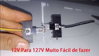 Como Fazer um Inversor de Voltagem mais simples que existe.
