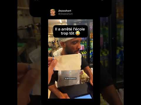 Il a arrêté l'école trop tôt 😂