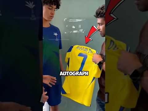 Junior Ronaldo made Ronaldo’s signature his own 😏 #shorts