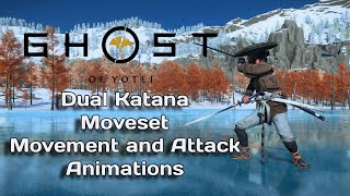 Ghost of Yōtei Animations Dual Katana Moveset [Dual Katanas Movement + Attack Animations]