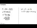 Order of Operations and Fractions