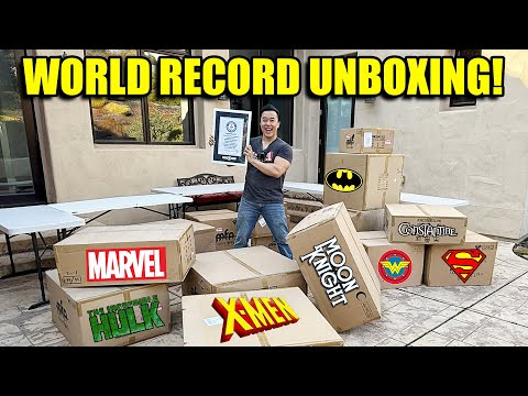 WORLD RECORD UNBOXING!!! Huge $13,000 Comic Book Statue Haul - MOM BREAKS IT!