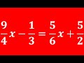 Solving Equations and Operations
