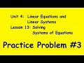 Solving Systems of Equations