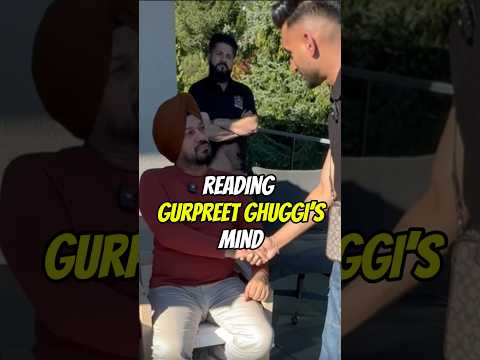 Mind reading | Gurpreet ghuggi | Insane reaction #magician #anmolmagic #mindreading #funny #comedy