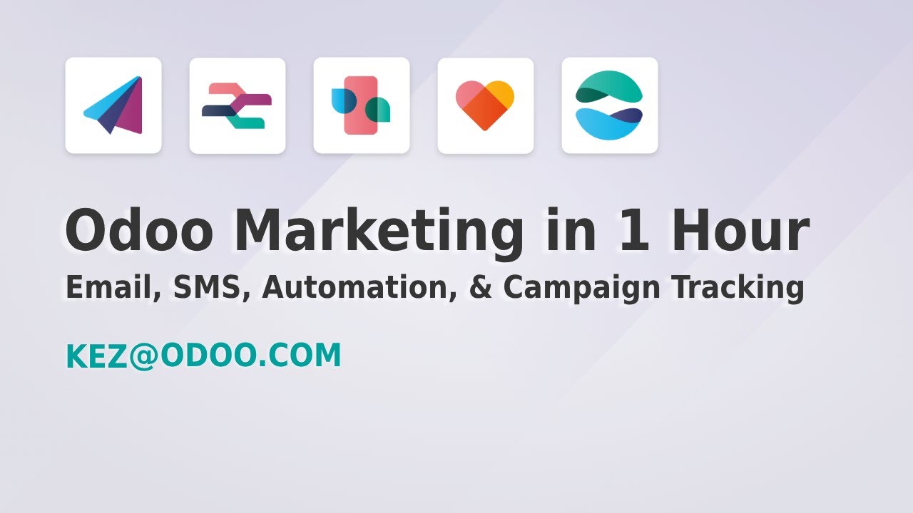 Master Odoo Marketing Suite in 1 Hour: Email, SMS, Automation, & Campaign Tracking | 26.01.2025

Discover the power of Odoo's Marketing Suite in this in-depth tutorial! Learn how to streamline your marketing efforts with tools ...