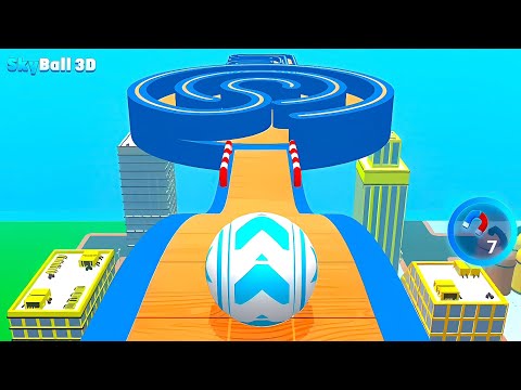 Sky Rolling Ball 3D - Gameplay Level 396