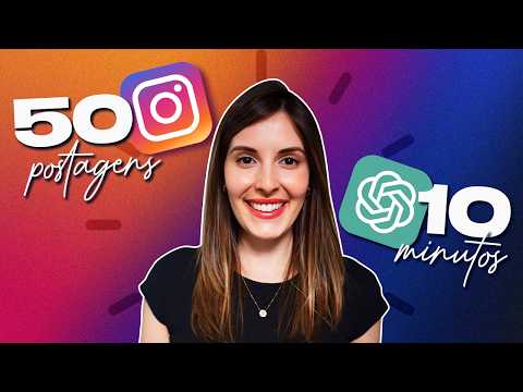 Como Fazer 50 Posts Para Instagram em 10 MINUTOS? | Tutorial GRATUITO