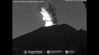🌋 #POPOCATÉPETL | Explosión en la madrugada 18/MAY/26