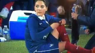 Louisa Nécib injures left ankle