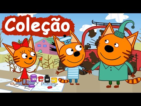 Kid-E-Cats em Portugues | Coleção dos episódios | Desenhos para crianças
