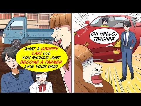 My teacher looks down on us when my father comes to school in a run-down truck but... [Manga Dub]