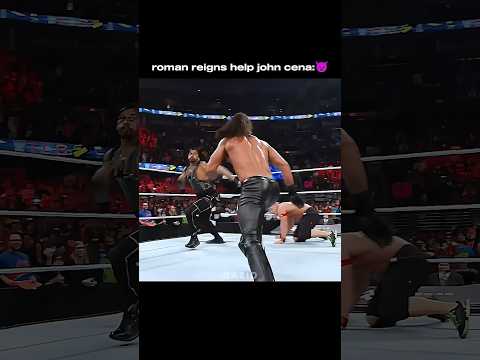 roman reigns help John cena  ☠️☠️ #romanreigns #wwe #wrestling