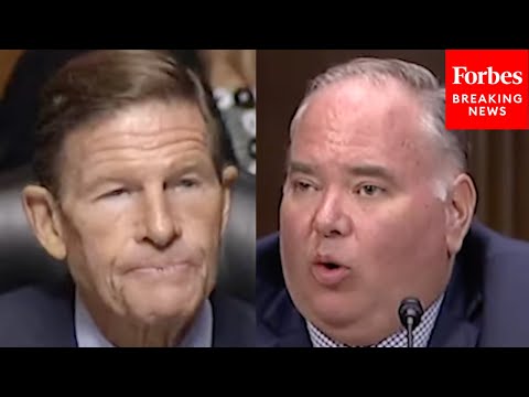 YouTube video thumbnail: 'Why Do You Continue With The Bounty Fee?': Richard Blumenthal Grill Frontier Airlines CEO