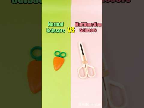 Normal Scissors VS Multifunction Scissors #shorts