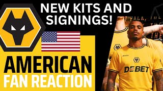 American Wolves Fan Reacts to Wolves' New Home Kit & Player Signings! 🐺🔥