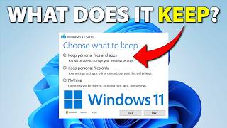 Windows 10 to 11 Upgrade - What Does It REALLY Keep?