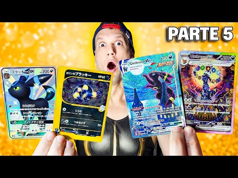 MINHAS CARTAS MAIS RARAS UMBREON PARTE 5! LUCREI 20.000 REAIS!   CAPITÃO HUNTER