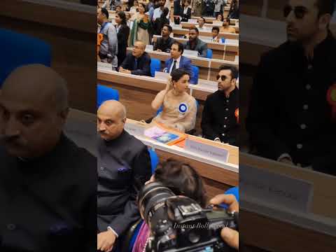 Ranbir & Alia Sitting together at the National Awards