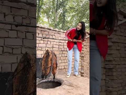 Village Life: Uyghur Girl Grills Fish in a Tandoor! Local Recipe Revealed